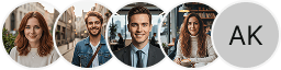 Diverse investoravatar-bilder i Teljingelse sin handelsomtaledel